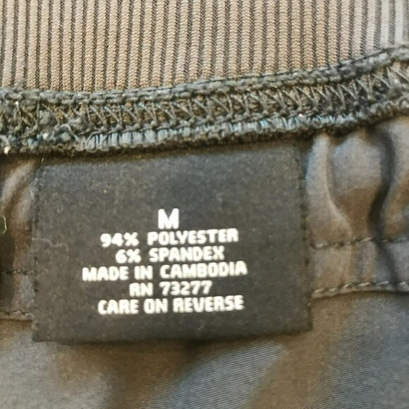 Tek Gear Cropped Sweatpants Charcoal Gray Elastic With Pockets Drawstring Active - Picture 7 of 14